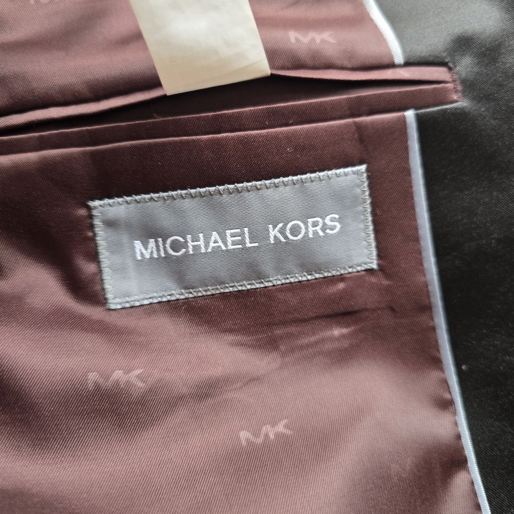 Michael Kors Boys Slim Fit Stretch Suit Jacket Blazer Sport Jacket 18r 18 - Picture 7 of 8